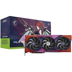 Placa de Vídeo MSI GeForce RTX 5070 Ti MLG Edition OC 16GB GDDR7 256 bits - 912-V531-602