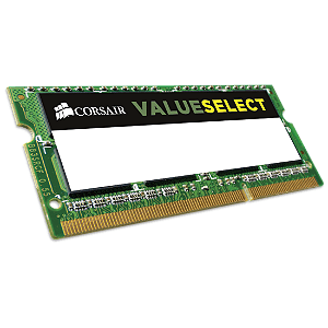Memória RAM Corsair ValueSelect 4GB DDR3L 1333MHz SODIMM para Notebook - CMSO4GX3M1C1333C9