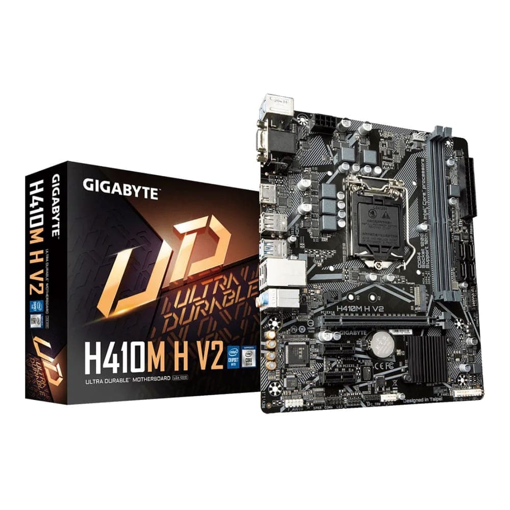 Placa Mãe Gigabyte H410M-H V2 (LGA 1200 - DDR4 2933) - Chipset H410 Express - USB 3.2 - Slot M.2 - Micro ATX + WINDOWS 11 PROFESSIONAL