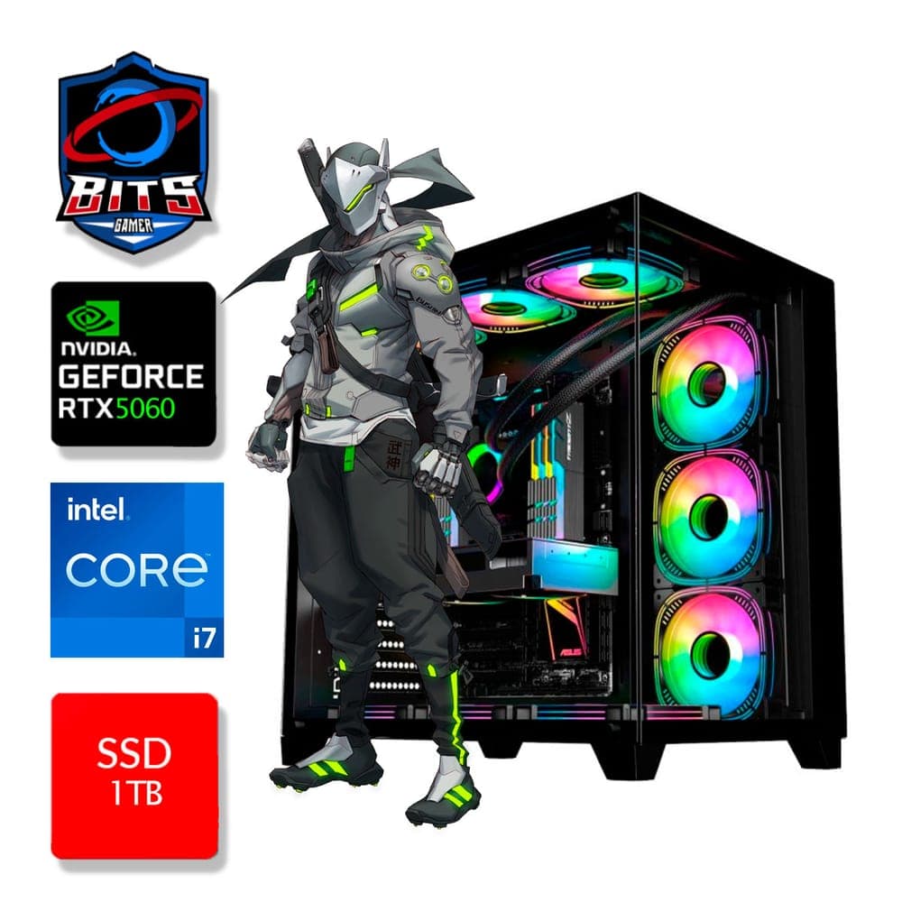 PC Gamer Bits 2026 - Intel i7 12700KF, 32GB, SSD 1TB NVMe, GeForce RTX 5060 8GB, Windows 11 Professional