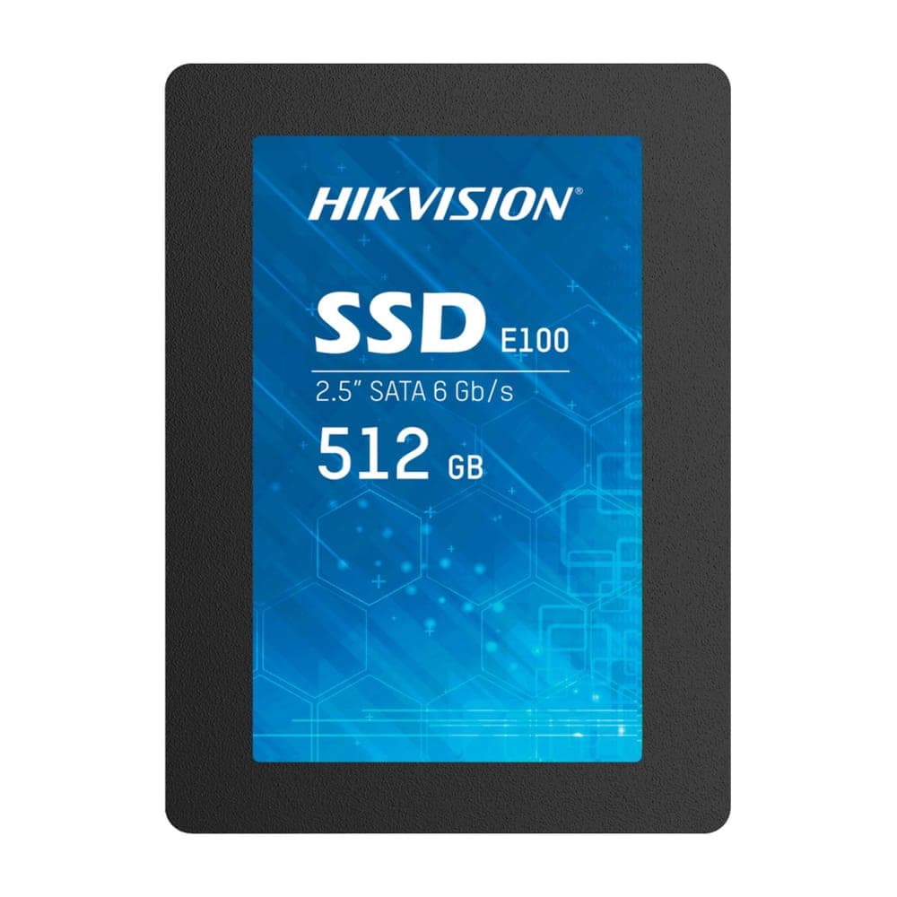 SSD 512GB Hikvision E100 - SATA - Leitura 560MB/s - Gravação 510MB/s