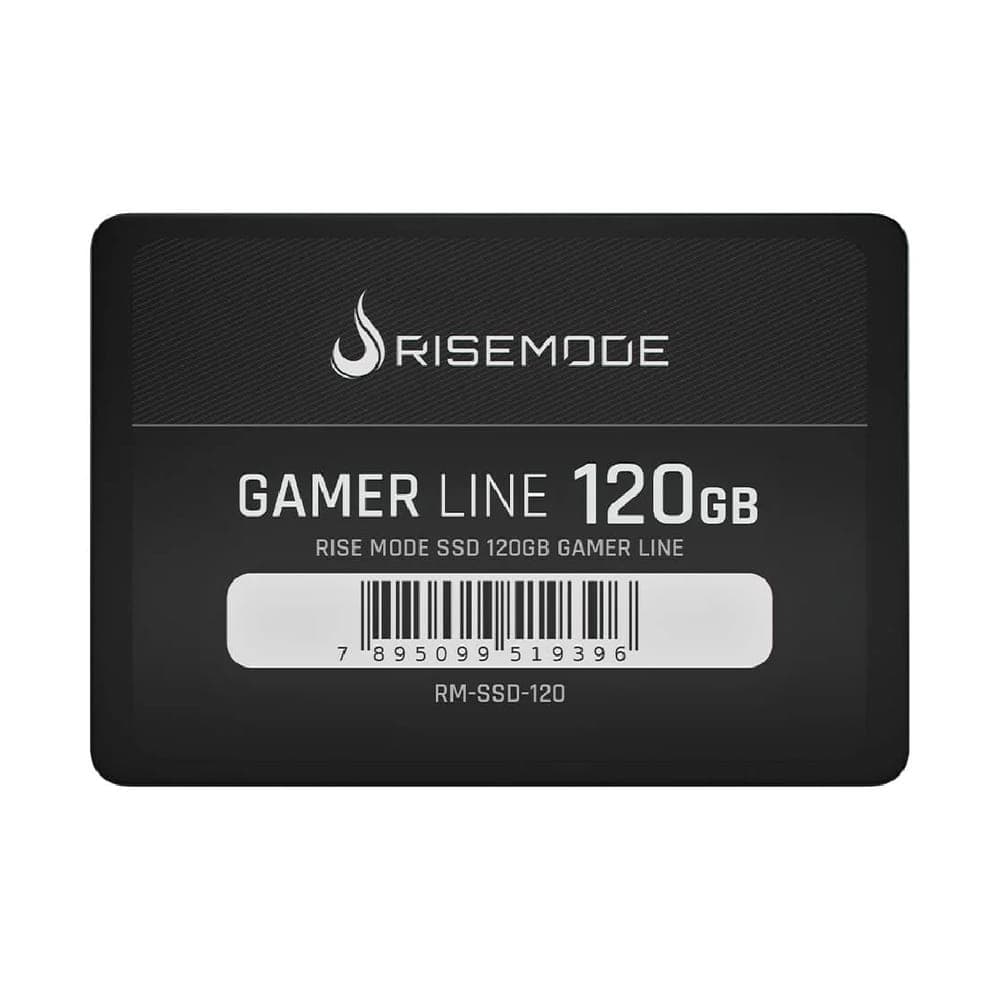 SSD 120GB Rise Mode Gamer Line - SATA - Leitura 530MB/s - Gravação 520MB/s - RM-SSD-120