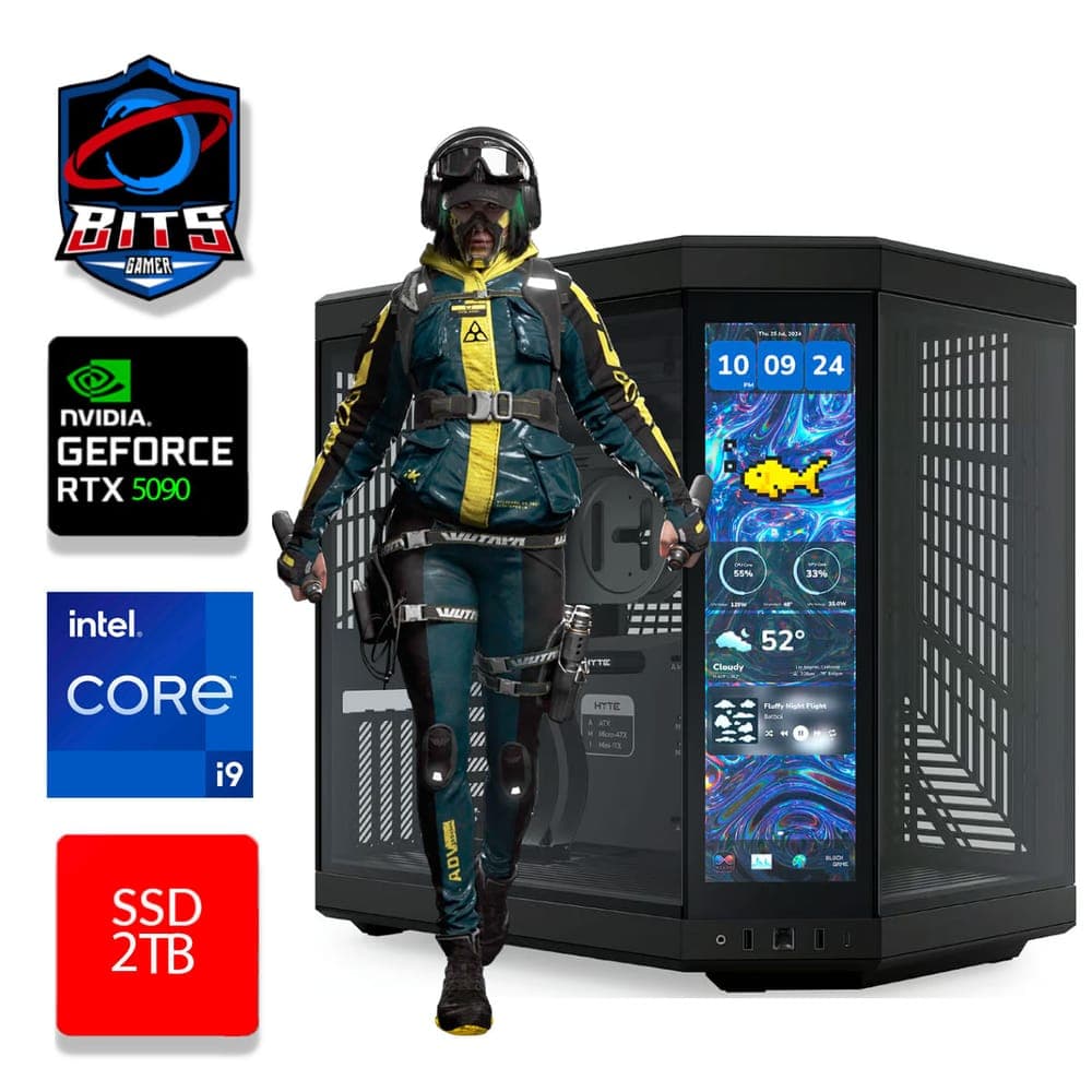 PC Gamer Bits 2025 - Intel i9 14900K, 64GB, SSD 2TB NVMe, Vídeo GeForce RTX 5090 32GB, Windows 11 Professional
