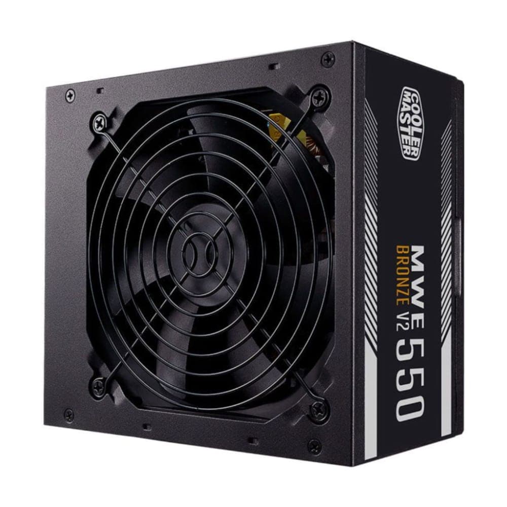 Fonte 550W Cooler Master MWE 550 Bronze V2 - PFC Ativo - Eficiência 85% - 80 PLUS® Bronze - MPE-5501-ACAAW-BBR