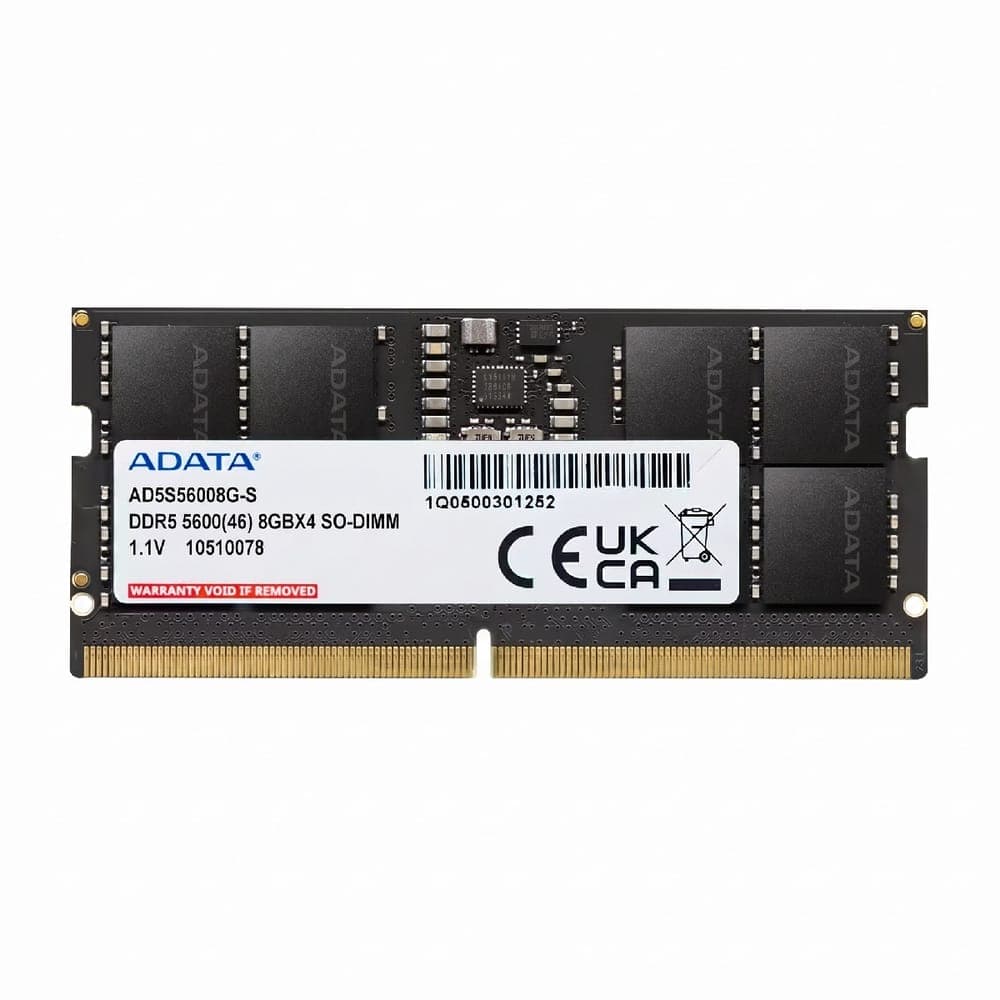 Memória SODIMM 8GB DDR5 5600MHz Adata - para Notebook - AD5S56008G-S