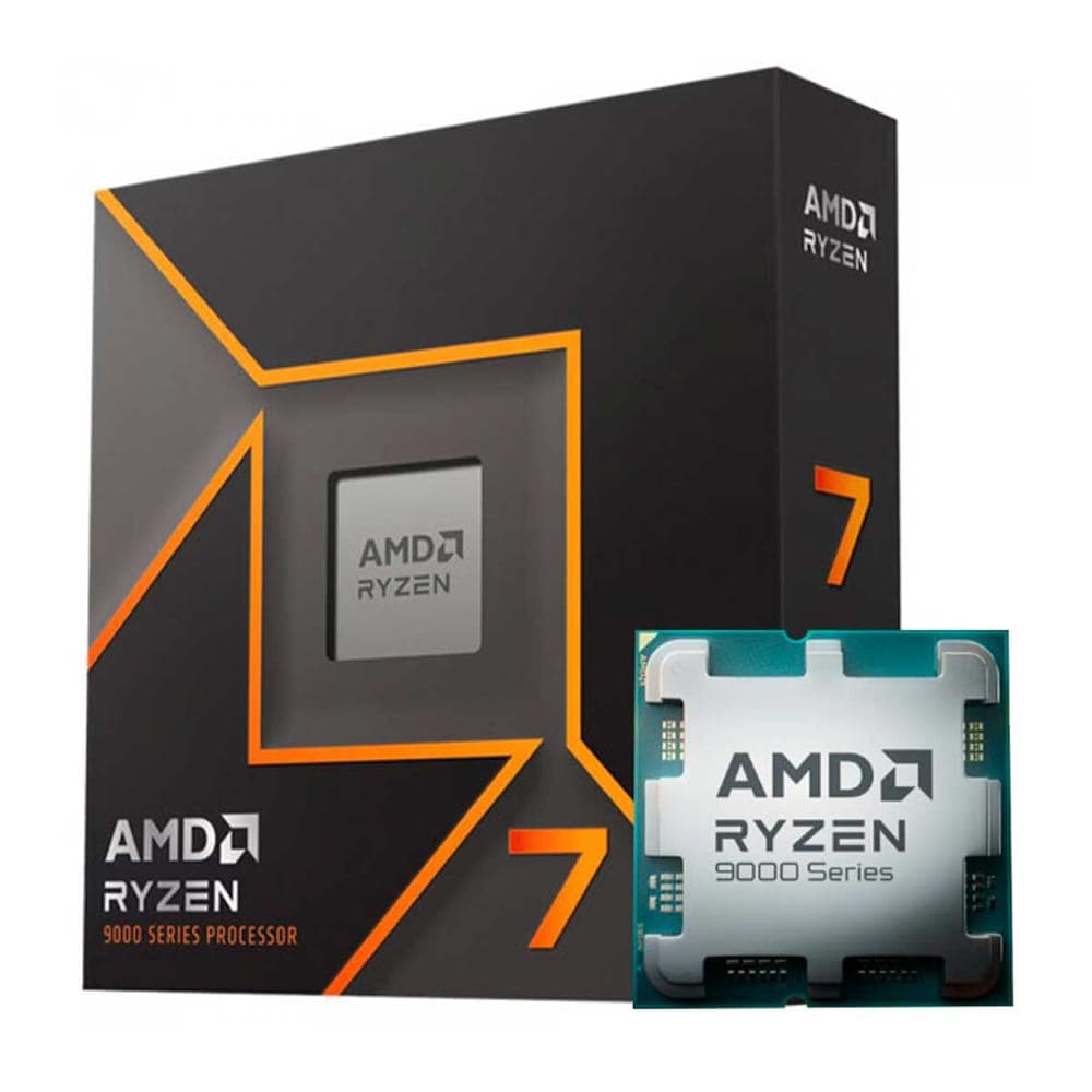 AMD Ryzen 7 9700X - 8 Núcleos - 16 Threads - 3.8GHz (Turbo 5.5 GHZ) - Cache 32MB - AM5 - TDP 65W - 100-100001404WOF