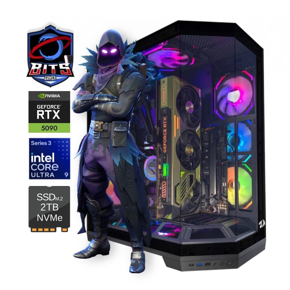 PC Gamer Bits Vortex 2025 - Intel Ultra 9 285k, 64GB, SSD 2TB NVMe, Vídeo GeForce RTX 5090 32GB - Windows 11 Professional