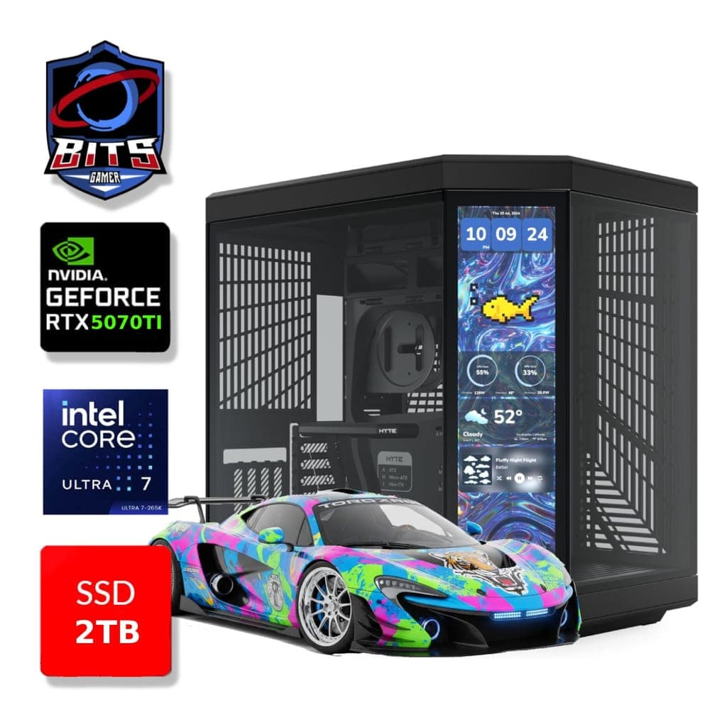 PC Gamer Bits 2026 - Intel Ultra 7 265KF, 64GB, SSD 2TB NVMe, Vídeo GeForce RTX 5070TI 16GB - Windows 11 Professional