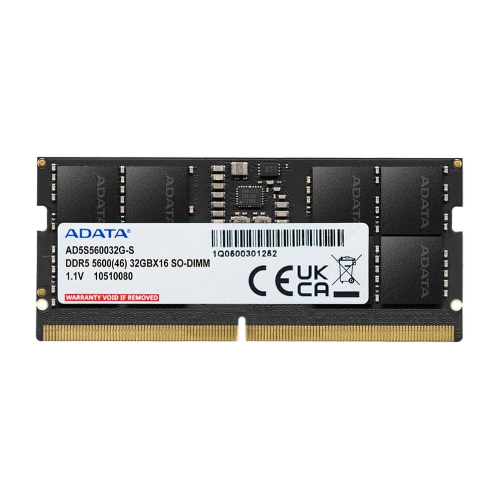 Memória SODIMM 32GB DDR5 5600MHz Adata - para Notebook - AD5S560032G-S