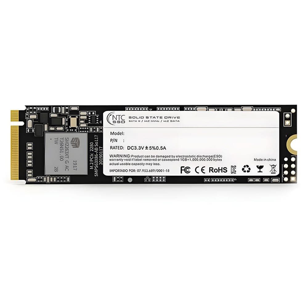 SSD M.2 256GB NTC - NVMe - Leitura 1600MB/s - Gravação 800MB/s - NTCKF6M.2NVME/256GB