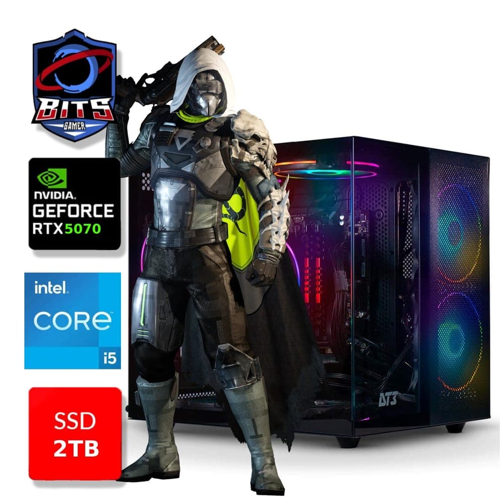 PC Gamer Bits 2026 - Intel Core Ultra 5 245KF, 32GB, SSD 1TB NVMe, Vídeo GeForce RTX 5070 12GB - Windows 11 Professional