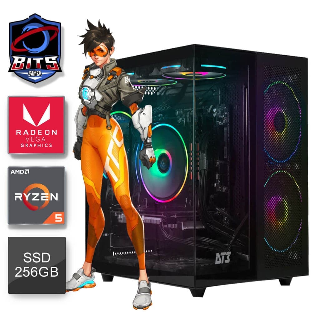 PC Gamer Bits 2025 - Ryzen 5 5600GT, 16GB, SSD 512GB, Video Radeon Vega 7, Windows 11