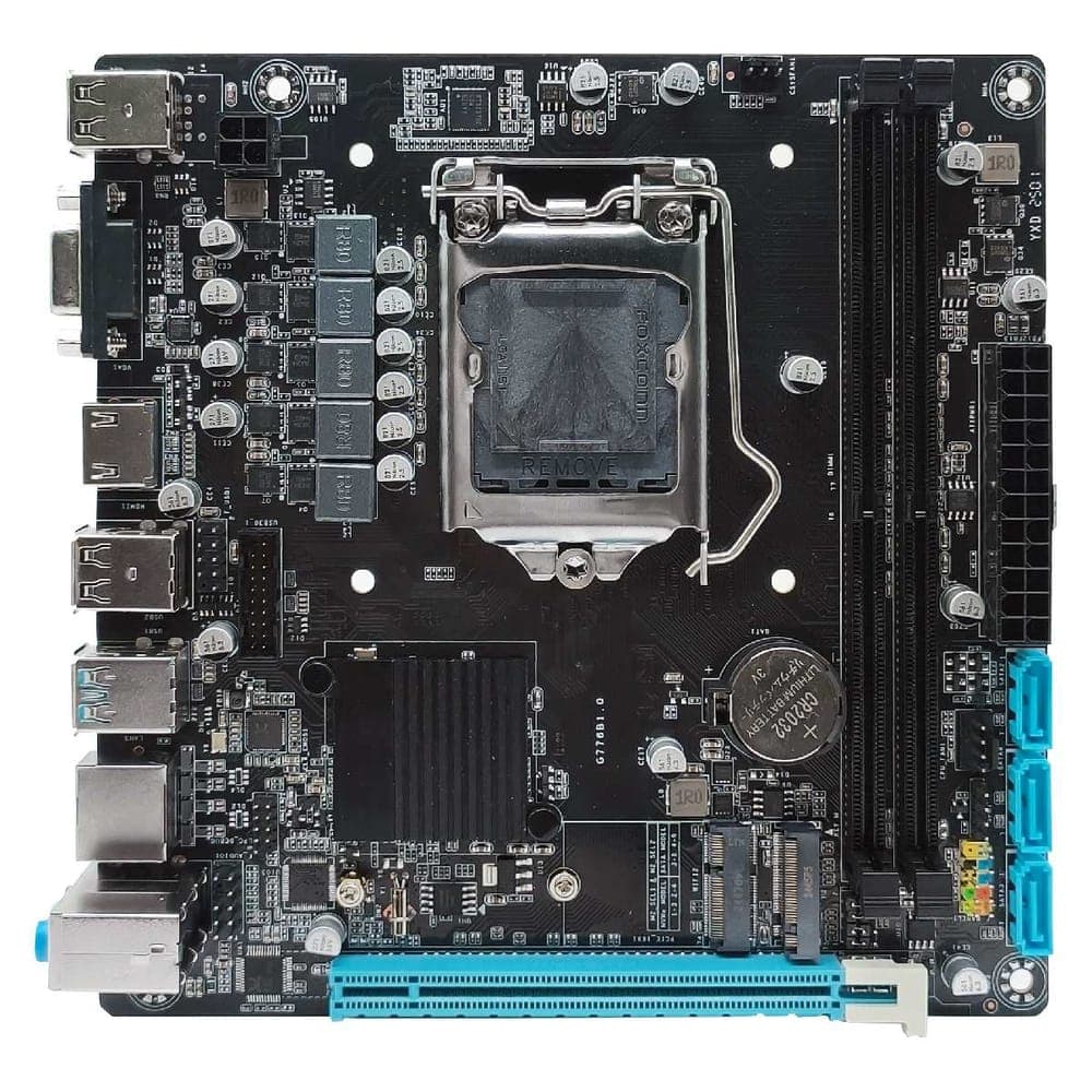 Placa Mãe Bluecase BMBH110-G3HGU-ITXBLK - (LGA 1151 DDR4) - Chipset Intel H110 - Slot M.2 - Mini-ITX - OEM