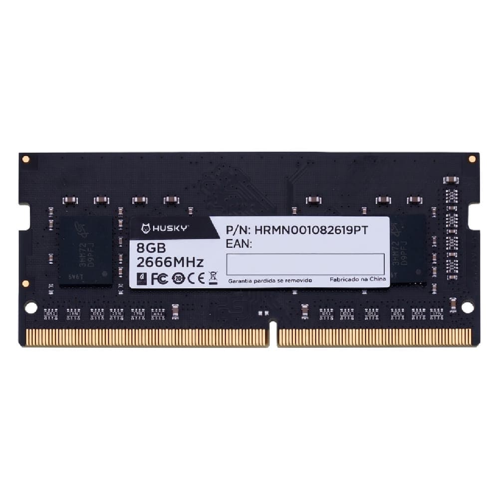 Memória SODIMM 8GB DDR4 2666MHz Husky - para Notebook - CL19 - HRMN001082619PT