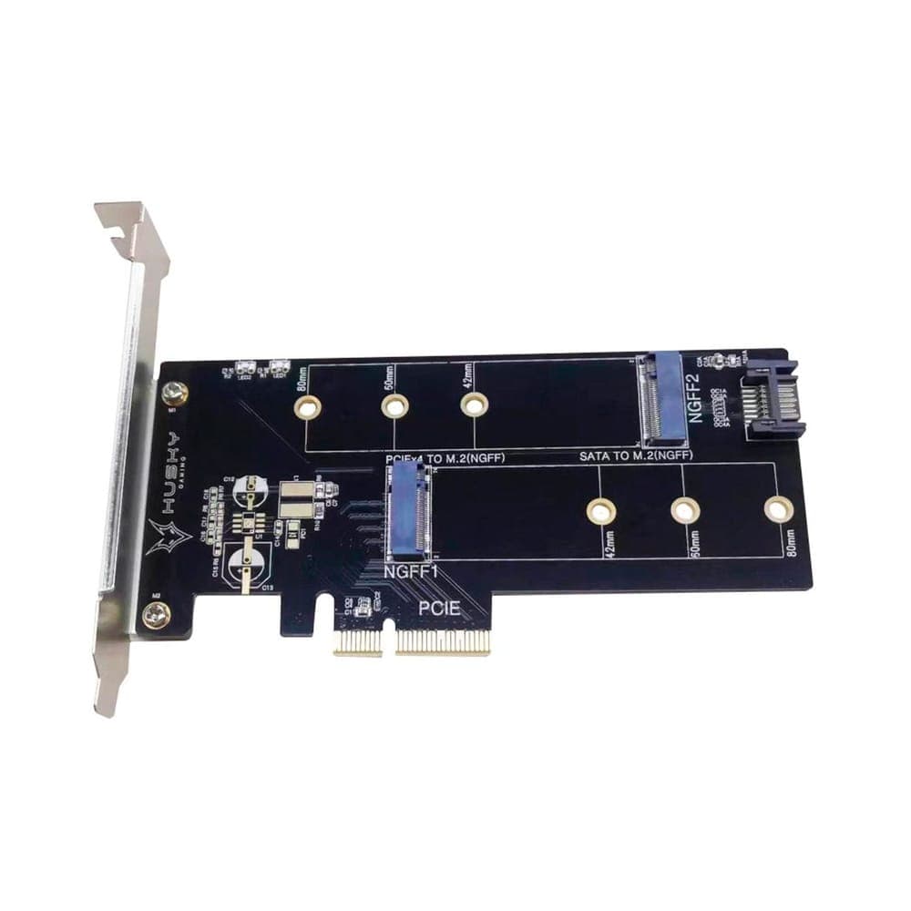 Placa Controladora M.2 NVMe e SATA para PCI-E x4 - 2 slots M.2 - Storm 100 HGML014
