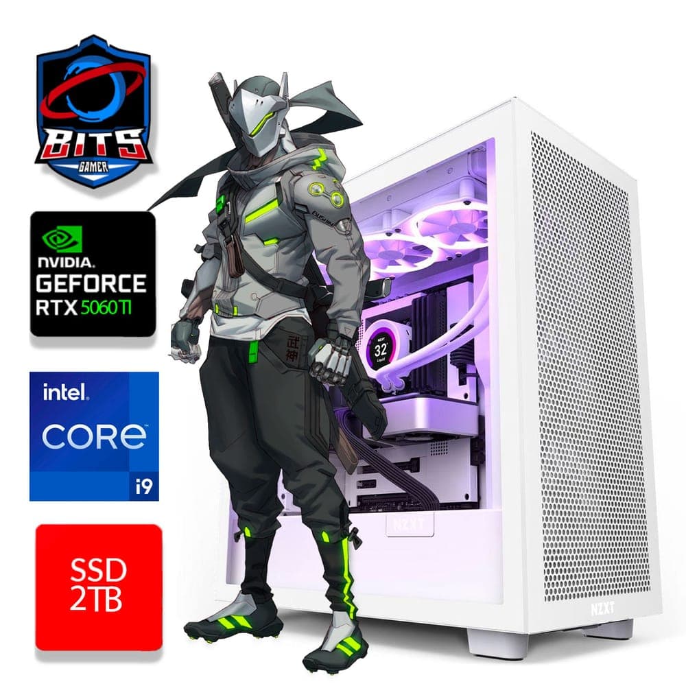 PC Gamer Bits 2026 - Intel i9 13900KF, 32GB, SSD 2TB NVMe, GeForce RTX 5060TI 8GB, Windows 11 Professional