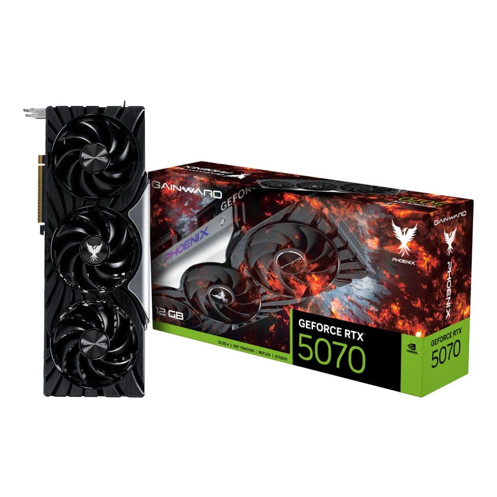 Placa de Vídeo GeForce RTX 5070 12GB GDDR7 192bits - Phoenix Series - DLSS 4 - Gainward NE75070019K9-GB2050X