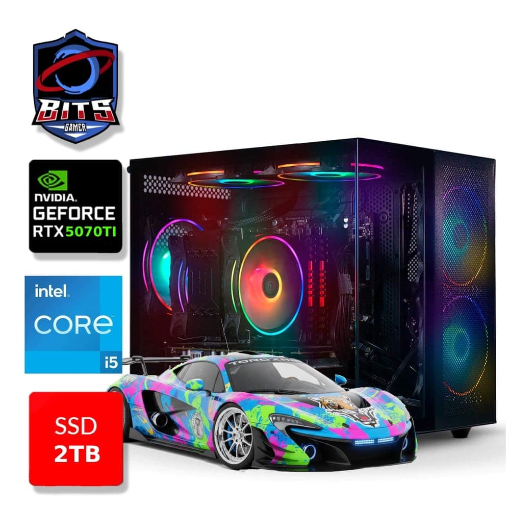 PC Gamer Bits 2026 - Intel Core Ultra 5 245KF, 64GB, SSD 2TB NVMe, Vídeo GeForce RTX 5070TI 16GB - Windows 11 Professional