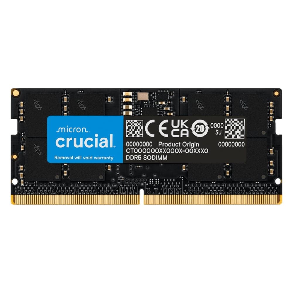 Memória SODIMM 32GB DDR5 5600MHz Crucial - para Notebook - CT32G56C46S5