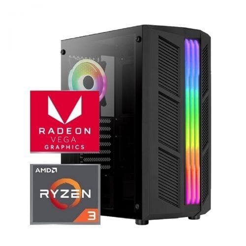 PC Gamer Login Ryzen 3 3200G 3.6GHz (Max. 4.0 GHz) Radeon Vega 8GB Ram 3200MHz SSD 256GB Linux