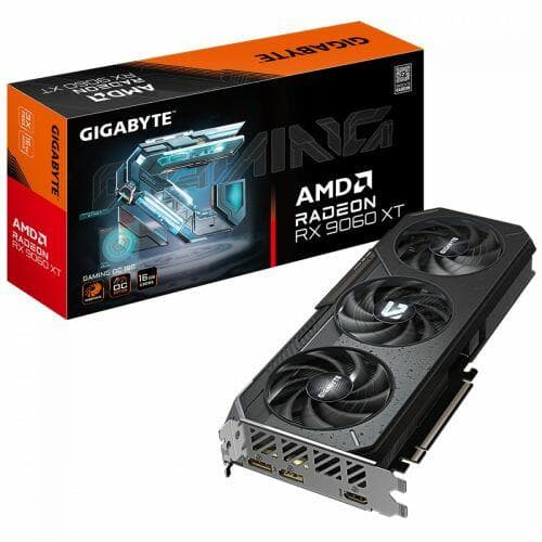 Placa de Video Gigabyte RX 9060 XT Gaming OC, 16gb GDDR6 - GV-R9060XTGAMING OC-16GD