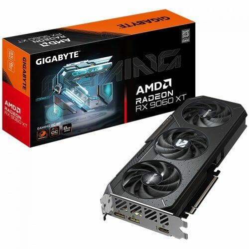 Placa de V�deo Gigabyte AMD Radeon RX 9060 XT Gaming OC, 8GB, GDDR6, GV-R9060XTGAMING OC-8GD