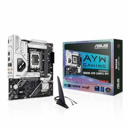 Placa-M�e ASUS B860M-AYW GAMING WIFI, LGA1851, DDR5, PCIe 5.0, Wi-Fi 6 - 90MB1JS0-M0EAY0