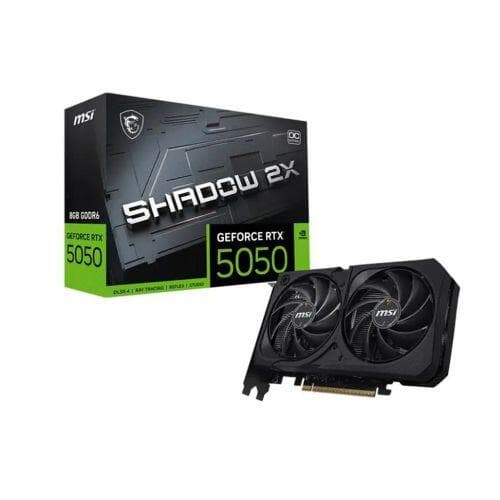 Placa de Video Msi Geforce Rtx 5050 Shadow 2x Oc 8gb Gddr6 128 Bits - 912-V538-018