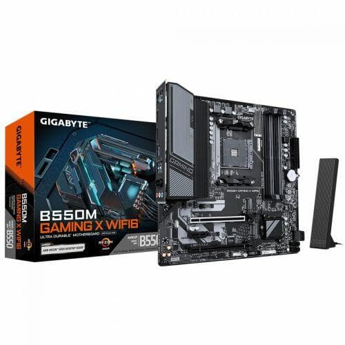 Placa M�e Gigabyte B550M Gaming X WiFi6, AMD AM4, mATX, DDR4