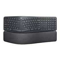 Teclado Sem Fio Logitech ERGO K860 Com Apoio de Pulso USB Bluetooth Grafite - 920-009169