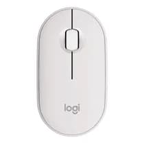 Mouse Sem Fio Logitech Pebble 2 M350s Bluetooth Branco 1000 DPI - 910-007047