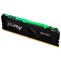 Memória Kingston Fury Beast 8GB 3200MHz DDR4 RGB CL16 - KF432C16BB2A/8