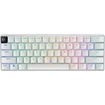 Teclado Gamer Sem Fio Logitech G PRO X 60 Lightspeed RGB Mecânico Switch Tátil Óptico Branco US - 920-011921