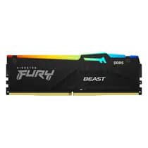 Memória Ram Kingston Fury Beast DDR5 RGB 16GB 6000Mhz CL36 Preto - KF560C36BBE2-16