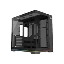 Gabinete Gamer Redragon Scalpel Argba sem Fan Preto GC-628