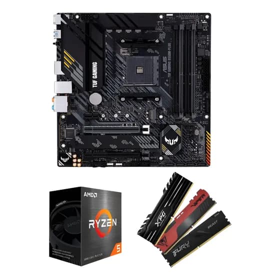 Kit Upgrade Ryzen 5 5500x3d + B550m Tuf + 16gb 3200mhz - Preto