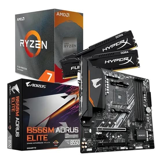 Kit Gigabyte B550 Ultra Durable Cor Preto