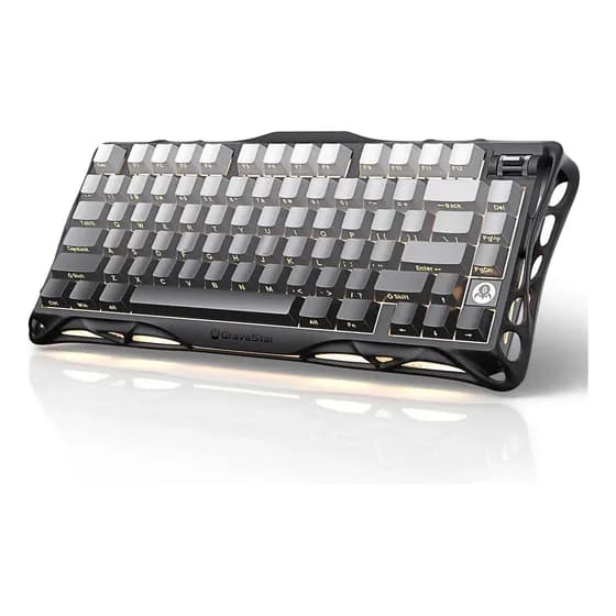 Gravastar K1 Teclado Mecânico 75% Wireless Rgb Pro - Cinza
