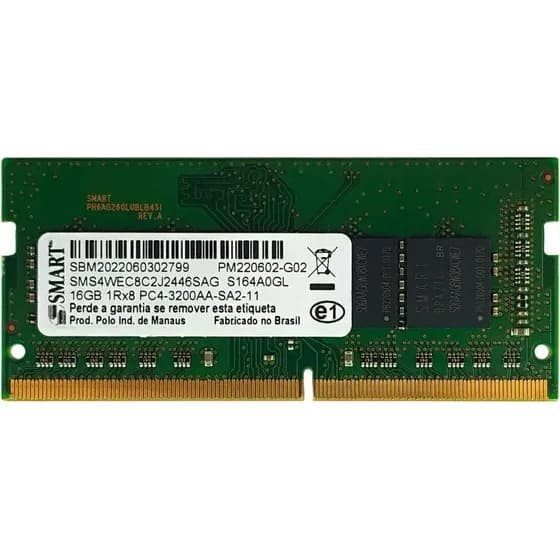 Memória Smart/zilla 16gb Ddr4 3200mhz 1.2 Sms4wec8c2j2446sag