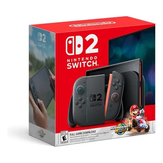 Console Nintendo Switch 2 + Mario Kart World Bundle Preto