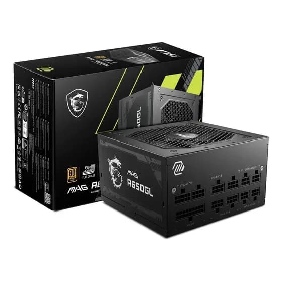 Msi Mag A650gl 650w 80+ Gold Atx Totalmente Modular