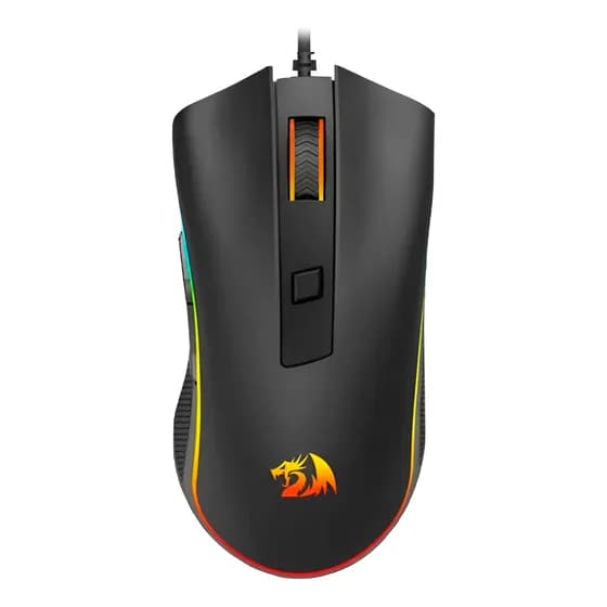 Mouse Gamer Redragon Cobra Cypher Lite Rgb Preto Sunplus Preto