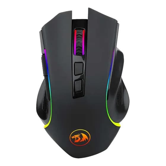 Mouse Gamer Redragon Griffin Sem Fio Óptico Preto