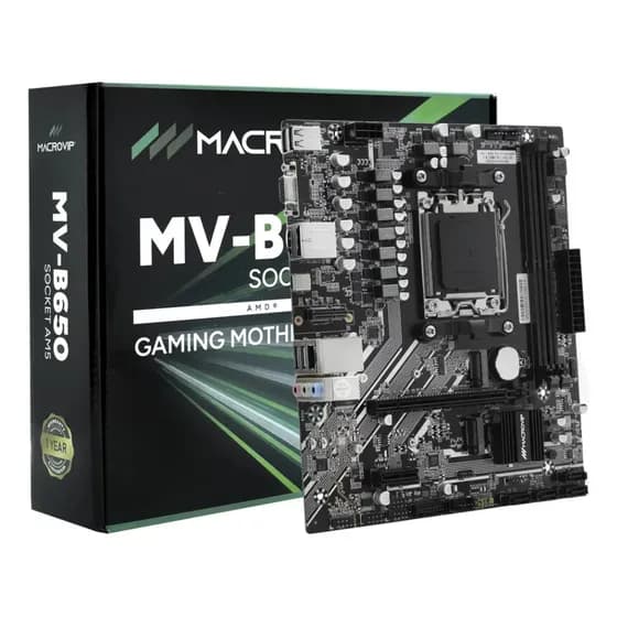 Placa-Mãe Macrovip MV-B650 para AMD AM5 com DDR5 e Chipset B650