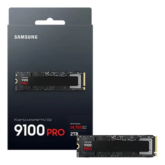 SSD Samsung 9100 PRO 2TB, PCIe 5.0 x4 M.2 2280, Até 14,800MB/s MZ-VAP2T0B/AM