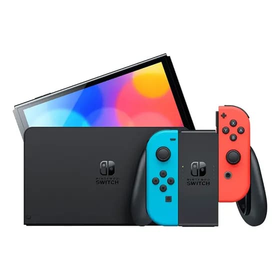 Console De Jogo Nintendo Switch 64gb Tela Oled 7 Pol. Neon