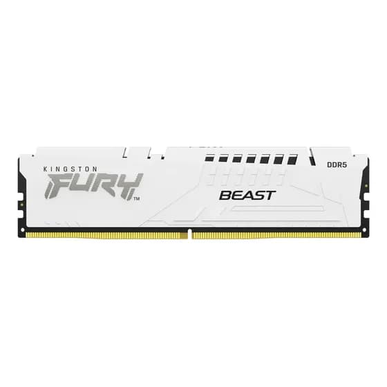 Memória Kingston Fury Beast 16gb Ddr5 6000mhz - branca
