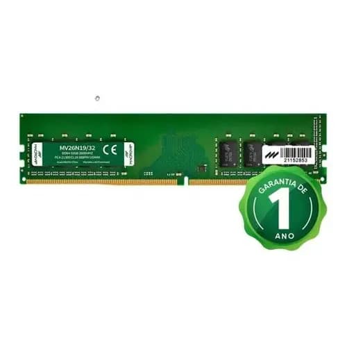 Memória RAM DDR4 32GB 3200MHz Macrovip para Desktop Verde