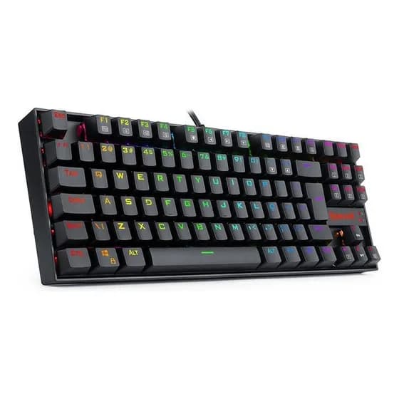 Teclado Magnético Redragon Kumara Pro Rgb Preto Switch Red K552RGB-PRO ABNT2 Idioma Português Brasil