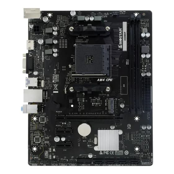 Placa Mãe Biostar A520mhp A520 Am4 Ddr4 M.2 Pcie Matx Preto
